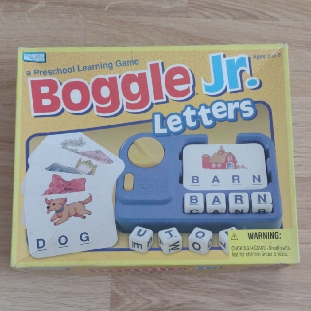Boggle JR. Letters Preschooler Learning Game Vintage 1992 Version